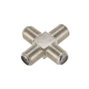 5-Pack 4-way F-Type Coax Cable Splitter Combiner Female to 4 Female for