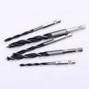 5PCS Drill Bit Set 4 5 6 8 10mm Change Metal Tools 1/4  Hex Shank Wood HCS