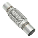 Exhaust Flex Pipe Stainless Steel Double Braid 2 X 6 Inch with Ends 10 Inch