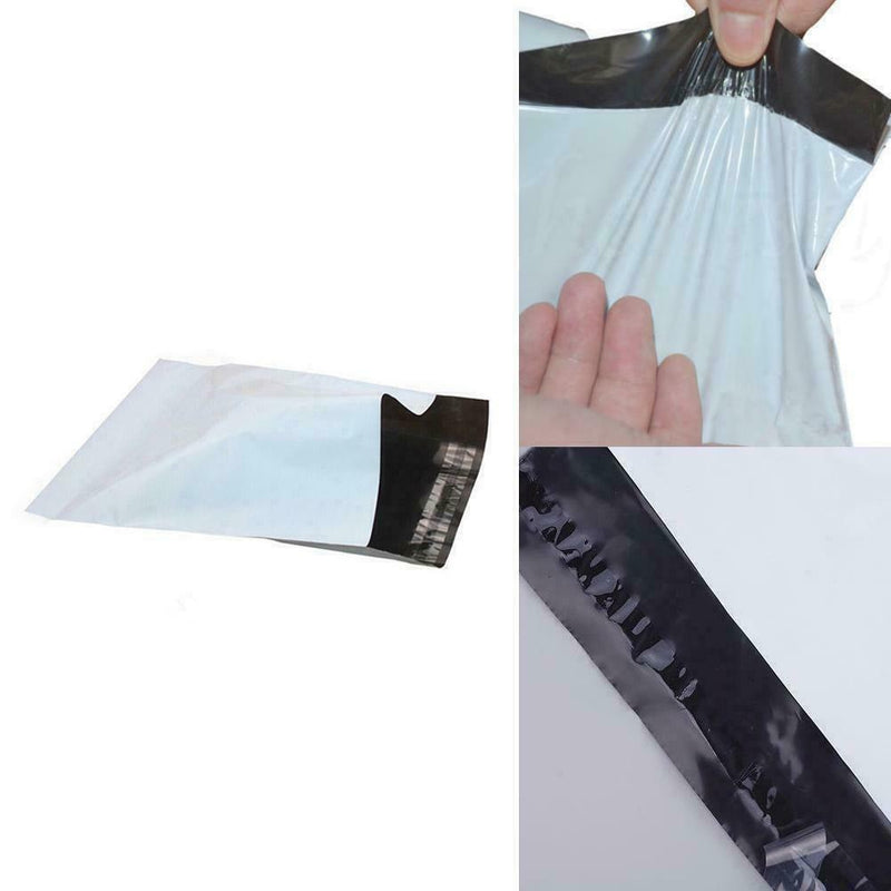 100x Postal Bags Mailers Package  Strong Poly Bag Mailing 14cmx26cm B6M9