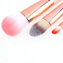 7pcs/set Wood Makeup Brush Foundation Contour Concealer Blush Pen Beige
