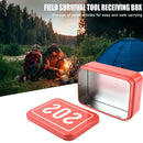 Mini SOS Survival Iron Box Field Survival Storage Kit for Outdoor Emergency