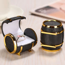 Beer Barrel Jewelry Gift Box Travel Women Studs Showcase Ring Display Case