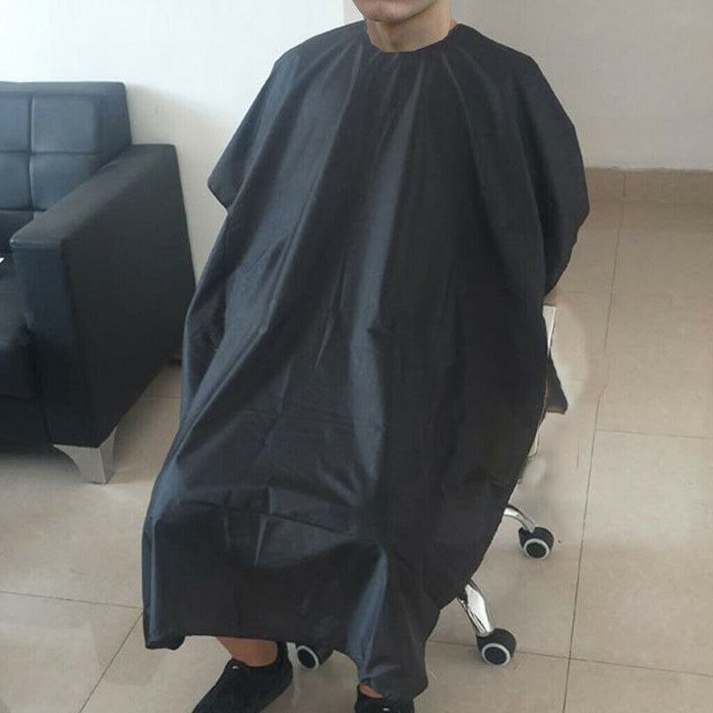 Set Of 2 90x140cm Hairdressing Cape Black Haircut Gown Reusable For Home