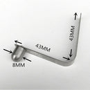 Pack 6 Durable Strong Single Button Snap Clips 8mm - Kayak Paddle Spring Clip