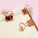 10 Pieces Cute Flamingo Metal Foldback Binder Clips Stationary Paper Clips 35 x