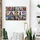 Home Bedroom Canvas Picture Mosaic Full Round Cities Diamond Painting Kits