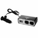 Brand New 2 USB Port Charger & 2 Way Car Charger Cigarette Lighter Socket S