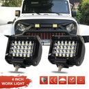 4"72W Quad Row LEDWork Light Offroad Spotlight Driving Fog Lamp Truck4WD Boat q_