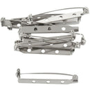 10 pcs 38mm Brooch Bar Backs Safety Pins Catch Findings Large 3.8cm X9B2