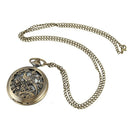 Quartz pocket watch Trend design hollow carved flower bird quartz pocket wa S4I8