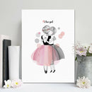 Unframed Modern Art Canvas Oil Painting Nordic Ballet Girls Print Decor M