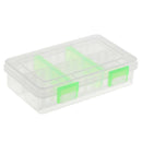 ABS 6 Compartments Fishing Tackle Box Accessories Lures Baits Storage Case