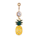 Fashion Women Pineapple Navel Nail Bar Piercing Belly Rings Body Jewelry