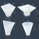 4 Pack Pyramid Silicone Molds Casting Molds, Cone Epoxy Molds, Silicone Mol K1S7