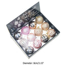 12pcs Christmas Tree Decor Ball Pendants Baubles Printed New Year Home (G) A