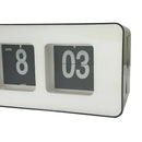 Retro Auto Flip Clock Simple Down Page Digital Clocks Xmas Gift White
