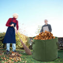 Portable Canvas Yard Waste Bag Garden Lawn Leaf Bags Containers Outdoor Car