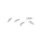 100X Soft Lure Baits Hook Pin Spring Fixed Lock Fishing Screw Needle Worm  JR