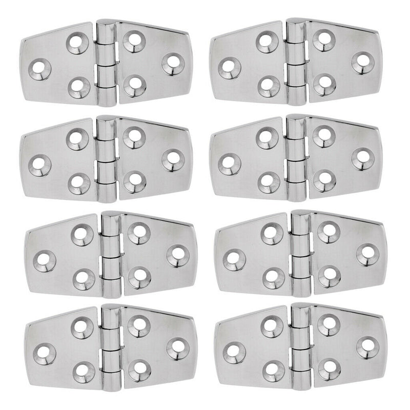 8Pcs Marine Grade 316 Stainless Steel Strap Door Hinge for Boat RV Caravan