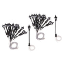 40Pcs 1:150 Scale LEDs Garden Lights Mini for Parking Garden Diorama Accs