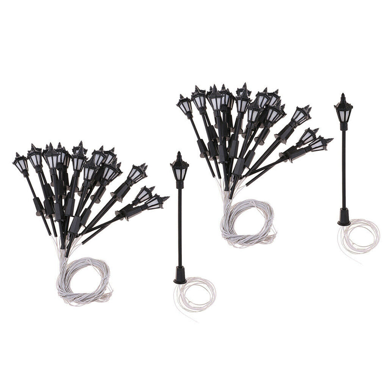 40Pcs 1:150 Scale LEDs Garden Lights Mini for Parking Garden Diorama Accs