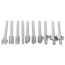 10pcs 3 mm 1/8" Mini Shank HSS Titanium Router Bits Rotary Tool Set ME