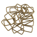 40 x Metal Leather Bag Strap Belt Web Adjust Tri-glide Buckle Slider 38x16mm