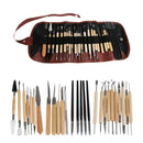 28Pcs Arts Crafts Clay Sculpting Tools Set Modeling Carving Tool Kit Potter F6Z3