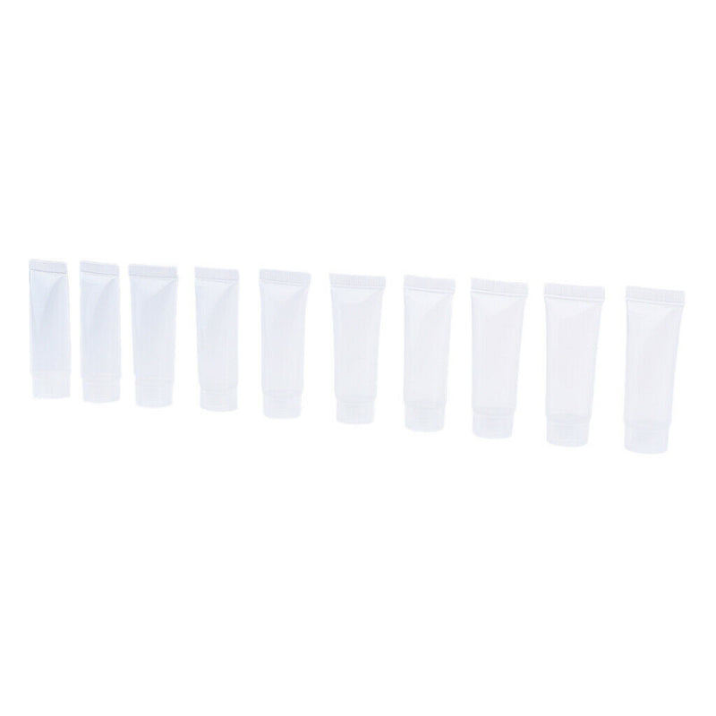 10ml Empty Plastic Soft Tube Sample Bottle Containers - 20 Pack -  Travel