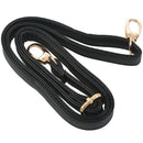 Women's PU Leather adjustable Messenger Bag strap Black V4A8