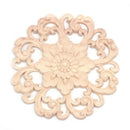 Lots Wood Carved Long Onlay Applique Unpainted Flower Walls Cabinets Door D