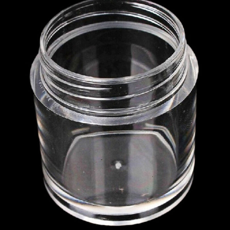 10x Plastic  Clear Empty Nail Art Storage Box Rhinestone Bead Container Grea BX