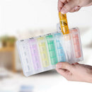 Weekly 7 Days Pill Box 28 Compartments Pill Organizer Medicine Storage DispS Gw