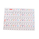Piano Key Note Resuable Keyboard Stickers 37/49/61/88 Keys for Kids Learning