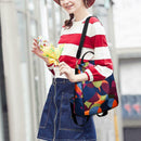 Women Oxford Travel School Bags Girls Anti Theft Backpacks (Multicolor) SN9F