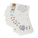 72Pcs/Set English Sentences Flash Card Answer Sheet Question Kids Early Lea N7Z2