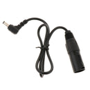 5.5x2.1mm DC Power Plug Male Right Angle to 4 Pins XLR Female Socket Adapter