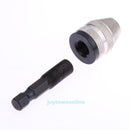 For 1/4" Keyless Drill Bit Chuck Hex Shank Adapter Converter 0.3mm-3mm Tools