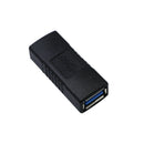 3x USB 3.0 SuperSpeed Coupler A Female to A Female Joiner Coupler Black