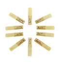10 Pieces Clarinet Reeds Strength 2.5 DIY Parts for Beginners Professionals