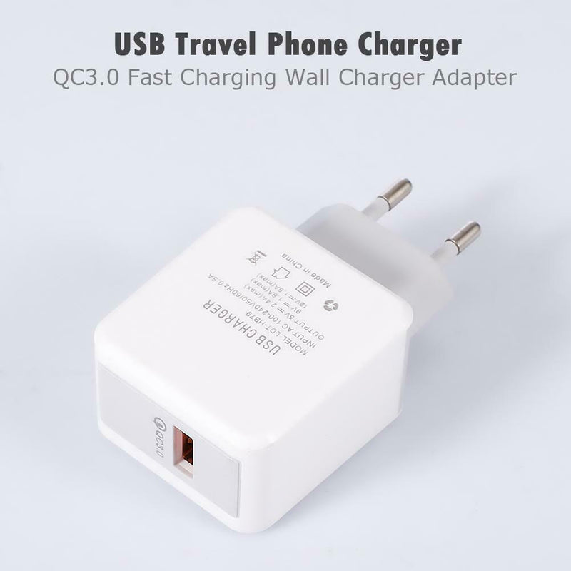 Q1 Portable Chargers Single USB Travel Mobile Phone QC3.0 Fast Charging Charger