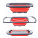 Kitchen Collapsible Colander Over The Sink Strainer With Steady Base For St L7I2