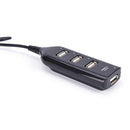 USB 2.0 High Speed 4 Port Splitter Hub Adapter For PC Computer Laptop Black  ME