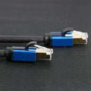 Cat8 Ethenet Cable RJ45 STP 26AWG LAN Cable Blue for Router Modem PC (4m) A