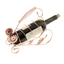 Wine Rack Champagne Bottle Bracket Holder for Dinner Table Decor Pink Golden