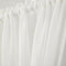 4 Pieces White 25x72 inch Home French Door Curtains Blackout Patio/Sliding