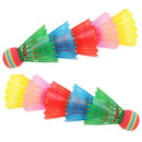 10x Badminton Rainbow Ball Head Nylon Badminton for Game Sport Entertainment Gw