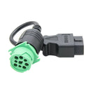 J1939 Male To OBD2 Male Car 9 Pin To 16 Pin Truck Diagnostic Scanner Cable  P6T7