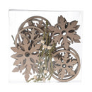 12pcs Christmas Wood Pendant Cute Desktop Ornament Home Decor (Snowflake)
